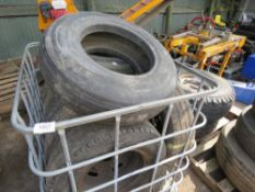 Stillage of wheels and tyres