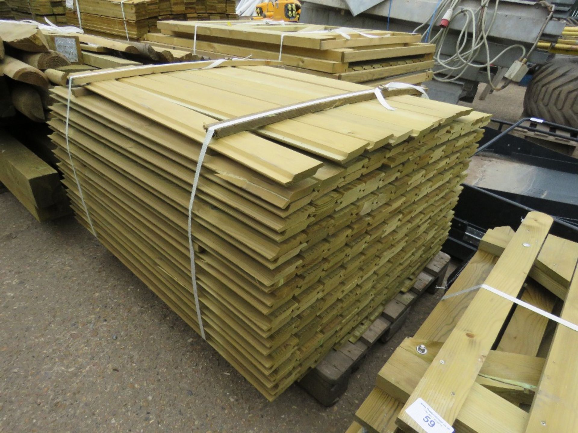 PALLET OF 1.1METRE LENGTH SHIP LAP TIMBER CLADDING - Image 2 of 3