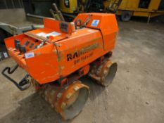 Rammax 1504HF remote control trench roller PN: 1536011 WHEN TESTED WAS SEEN TO RUN AND DRIVE