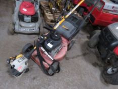 SOVEREIGN MOWER AND RYOBI STRIMMER