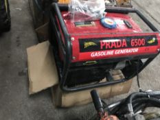 2 X PRADA PETROL ENGINED GENERATORS, LITTLE USED C/W FITTINGS