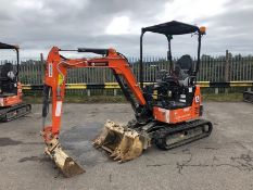 2017 HITACHI ZX19U-5A MINI DIGGER, PIPED, Q/H BLADE, OFFSET BOOM, RUBBER TRACKS, COMPLETE WITH 4