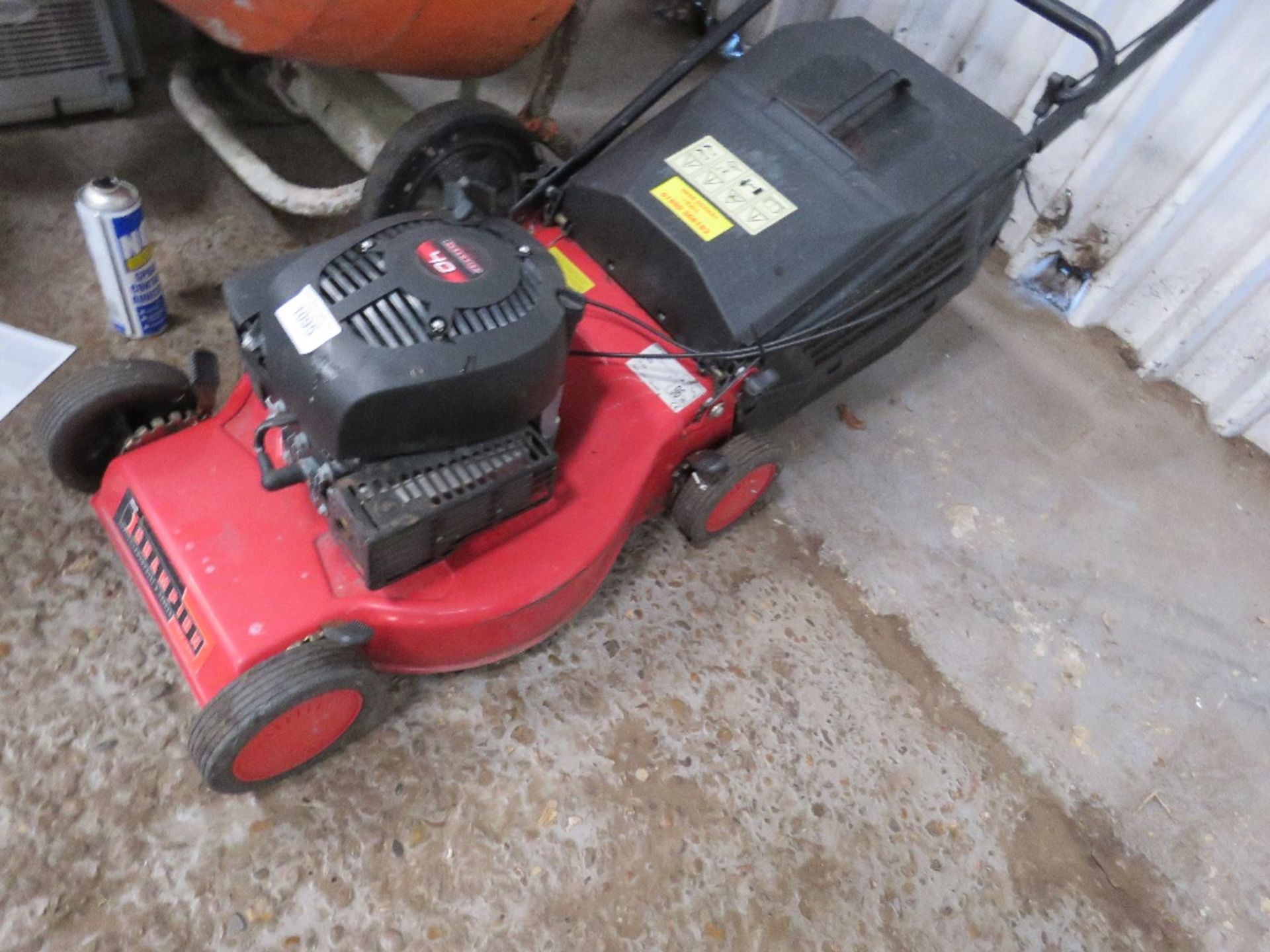 PETROL ENGINED MOWER COMPLETE WITH GRASS BOX