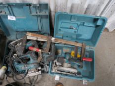 2 X BOXES OF MIXED POWER TOOLS PLUS F CLAMPS