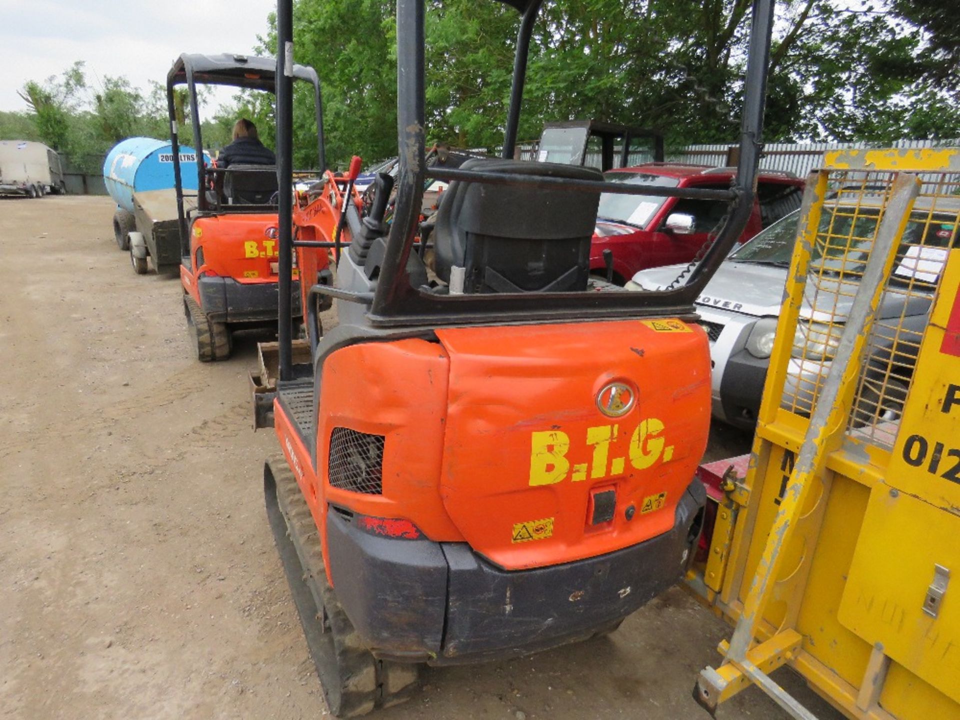 Kubota KX015 1.5tonne mini digger with set of 3NO. buckets, yr2016. PN:ME637 Sourced from company - Image 8 of 8