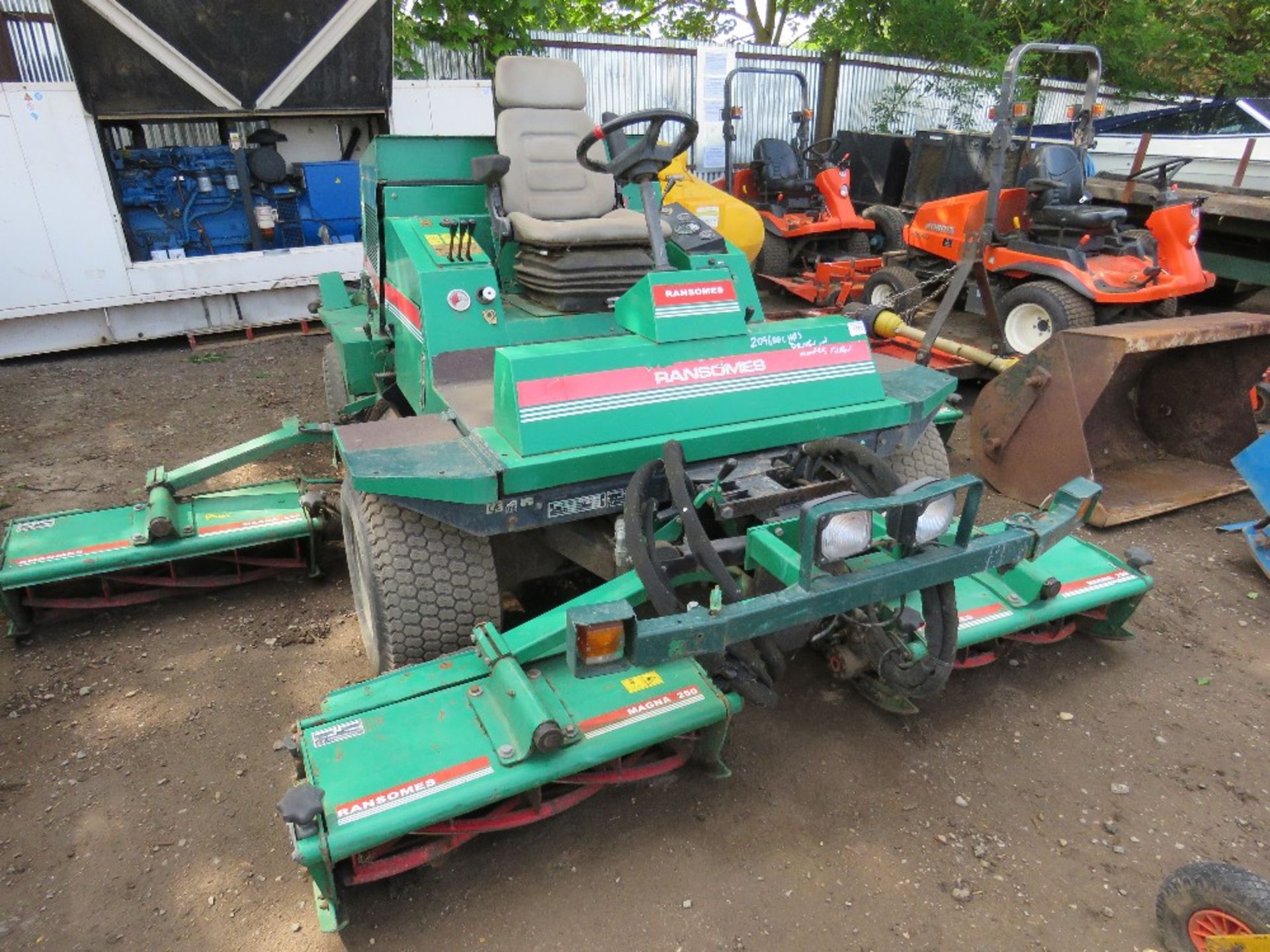 RANSOMES 3510 COMMANDER 5 GANG MOWER 51HP, 2096 REC HRS WHEN TESTED WAS SEEN TO DRIVE, STEER,