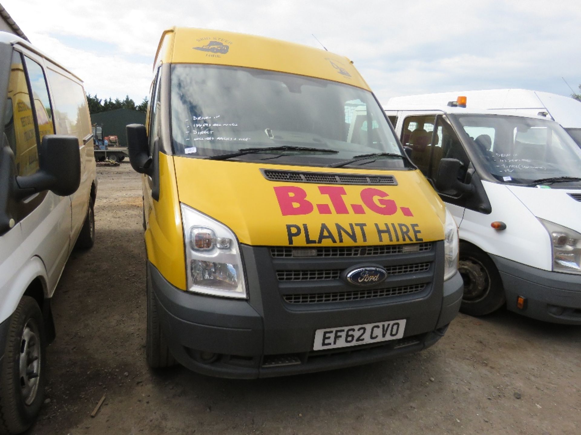 Ford Transit 125T350 fitter's van c/w racking and vice, reg. EF62 CVO, 144,693 rec.miles, test to