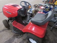 SOVEREIGN RIDE-ON MOWER WHEN TESTED WAS SEEN TO RUN AND DRIVE NEEDS NEW DRIVE BELT FOR DECK