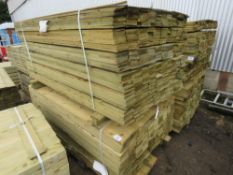 2X PACKS OF FEATHER EDGE TIMBER CLADDING, 1.8M LENGTH X 10CM WIDTH