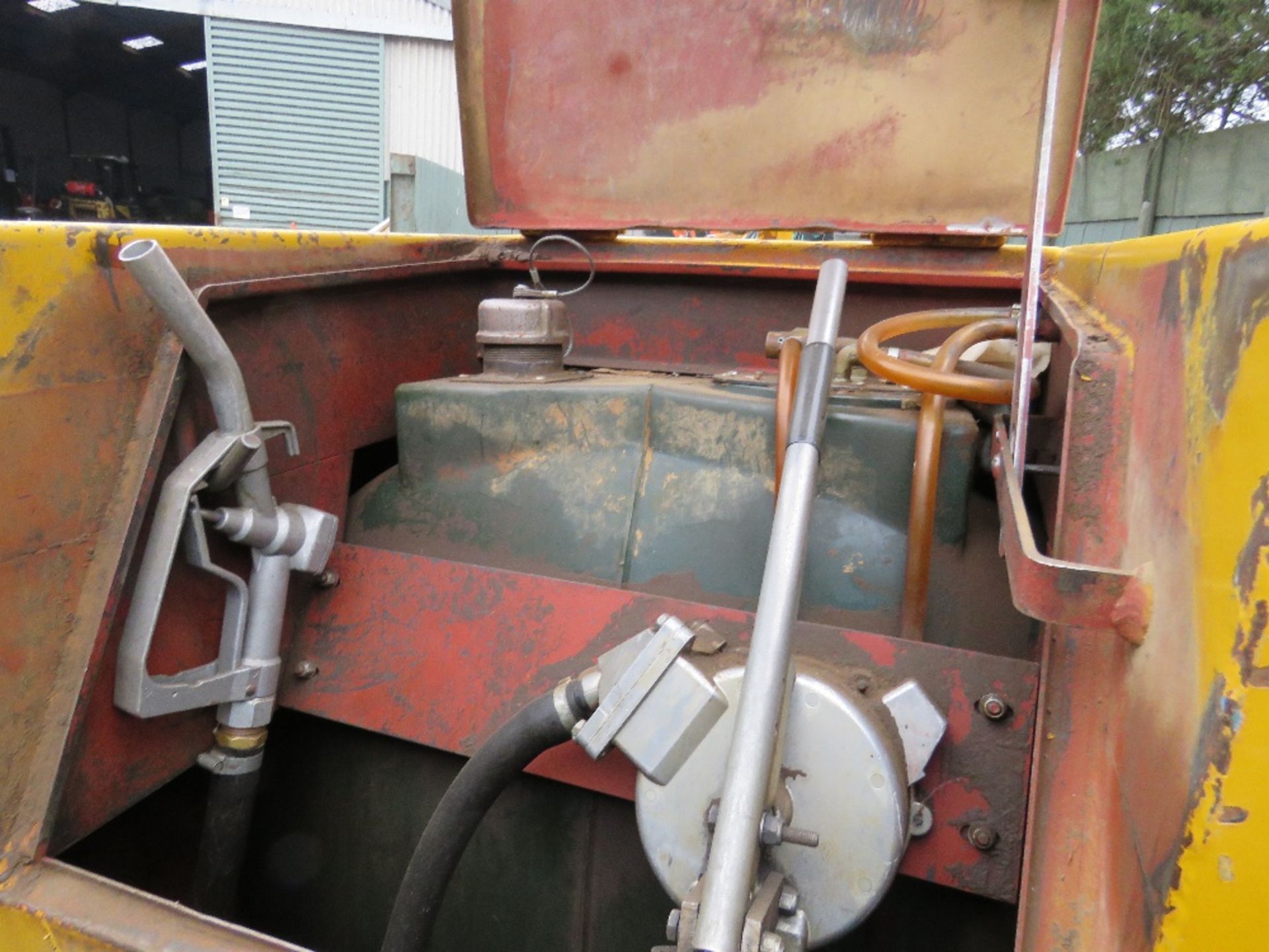 fuel safe 300 bunded fuel bowsers c/w hand operated pump and drip tray - Image 3 of 4