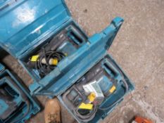 2X MAKITA AVT SMALL SIZED 110VOLT BREAKER DRILLS