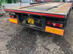 TANDEM AXLED HOOKLOADER BIN TRAILER, TEST TILL DECEMBER 2019, 57MM HITCH, FIXED DRAWBAR, 4 X AIR