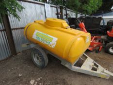 WESTERN WATER BOWSER TANK ON WHEELED CHASSIS