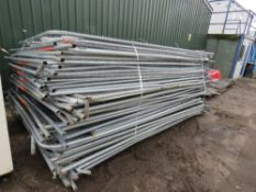 APPROX 50NO PRE USED HERAS TYPE MESH SITE FENCE PANELS