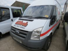 Ford Transit high top panel van, reg. PL10 EOY, with V5 and test to 1.8.2019 (RECENTLY EXPIRED)