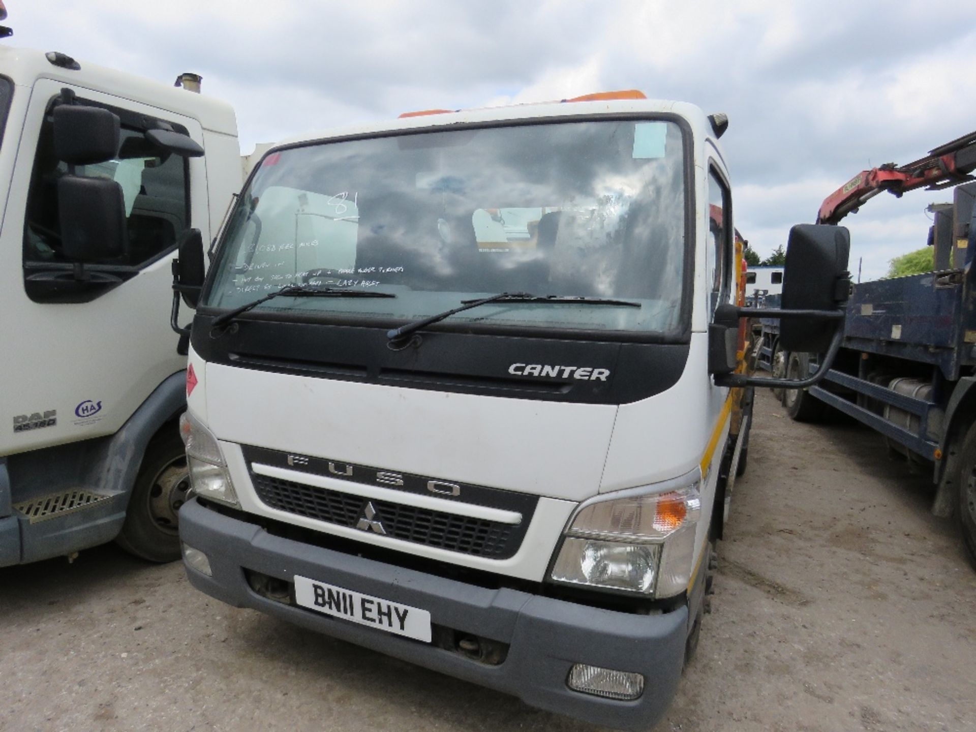 MITSUBISHI FUSO 7.5TONNE LORRY WITH HOT BOX FITTED, REG. BN11 EHY, WITH V5 AND TEST TO 31.08.2019.