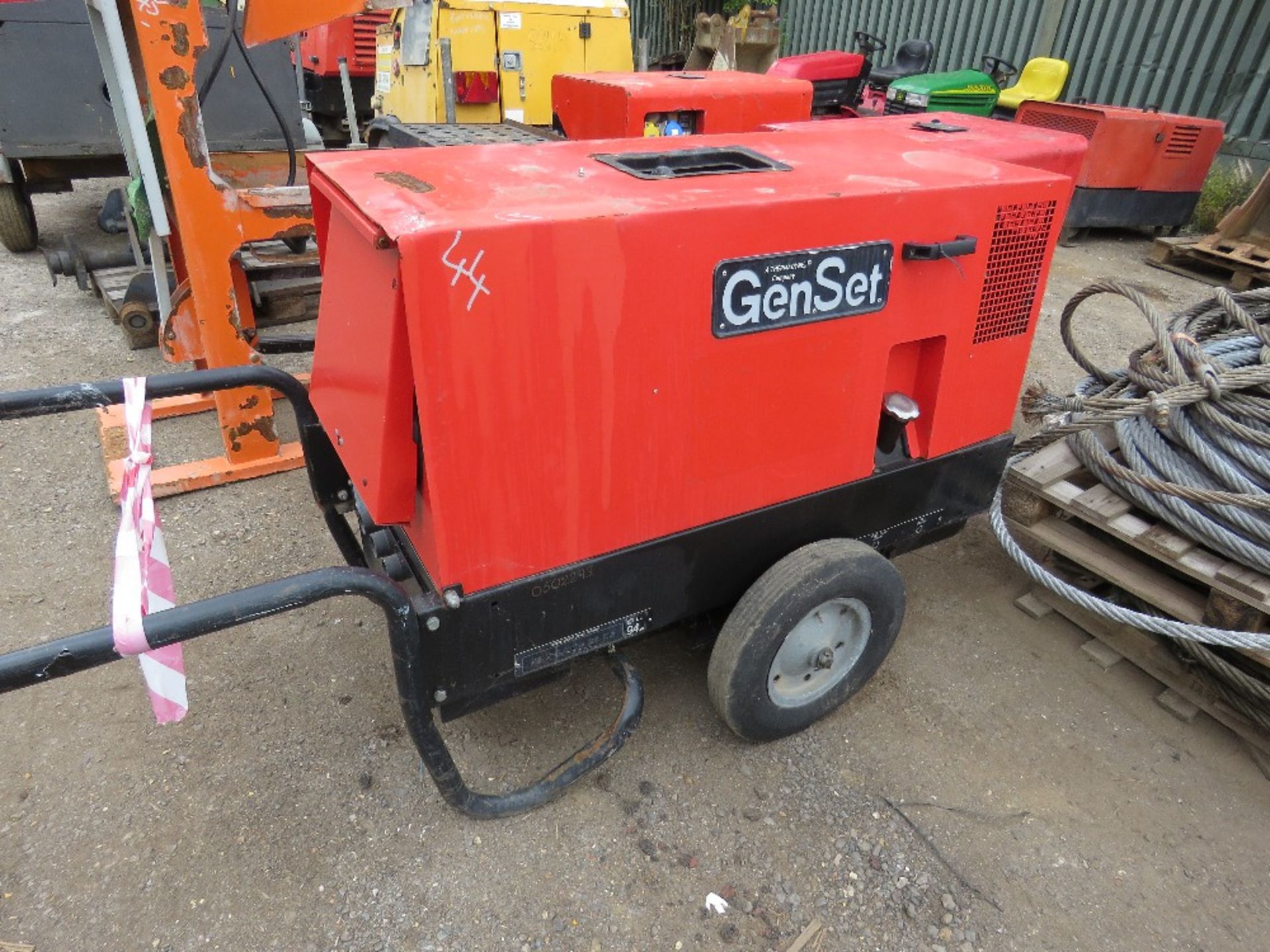GENSET MPM 8/300 AMP WELDER GENERATOR. WHEN TESTED WAS SEEN TO TURN OVER BUT NOT START