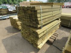 2X PACKS OF 10CMx1.75M MACHINED FENCE CLADDING TIMBER SLATS