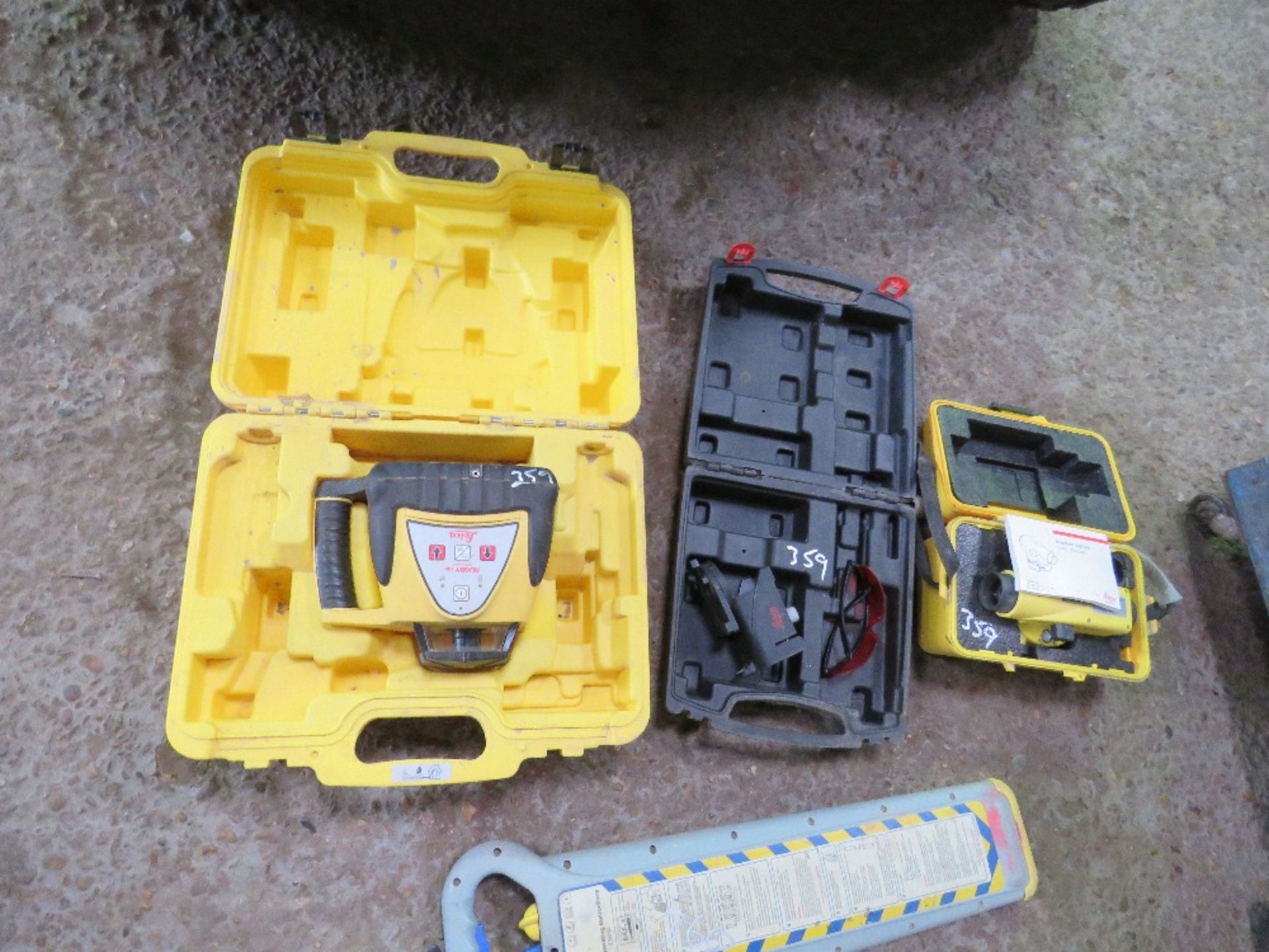 3X BOXES OF ASSORTED SURVEY EQUIPMENT