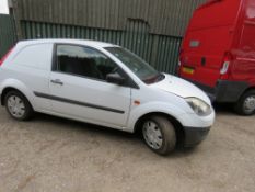 FORD FIESTA PANEL VAN REG: AV09 ZGP TESTED TILL 05/08/19, DIRECT FROM LOCAL COMPANY AS PART OF THEIR