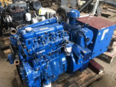 FG WILSON 42.5 KVA GENERATOR ON SKID FRAME WITH PERKINS ENGINE. RUNNING AND MAKING POWER WHEN