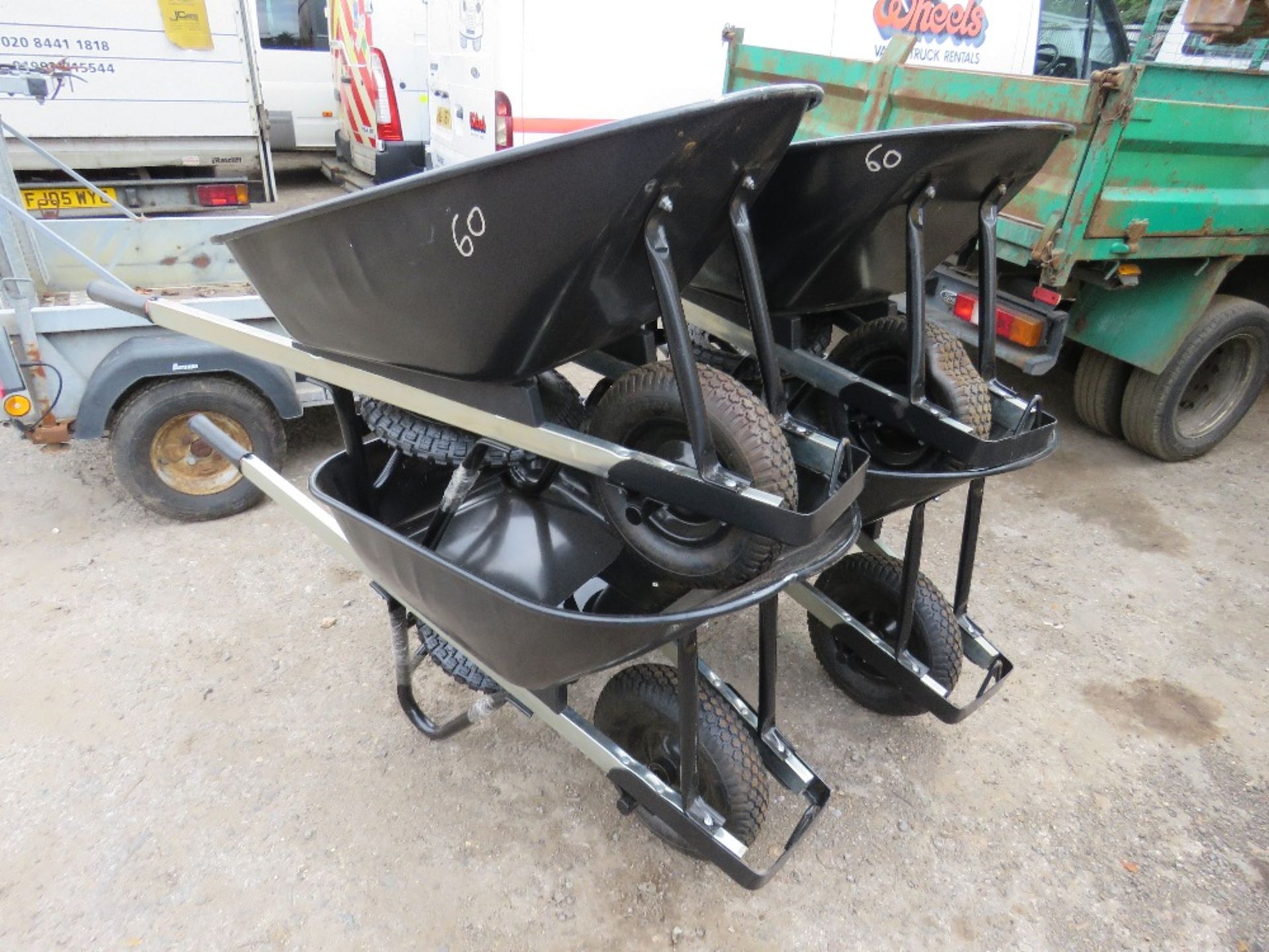 4 X HEAVY DUTY WHEEL BARROWS