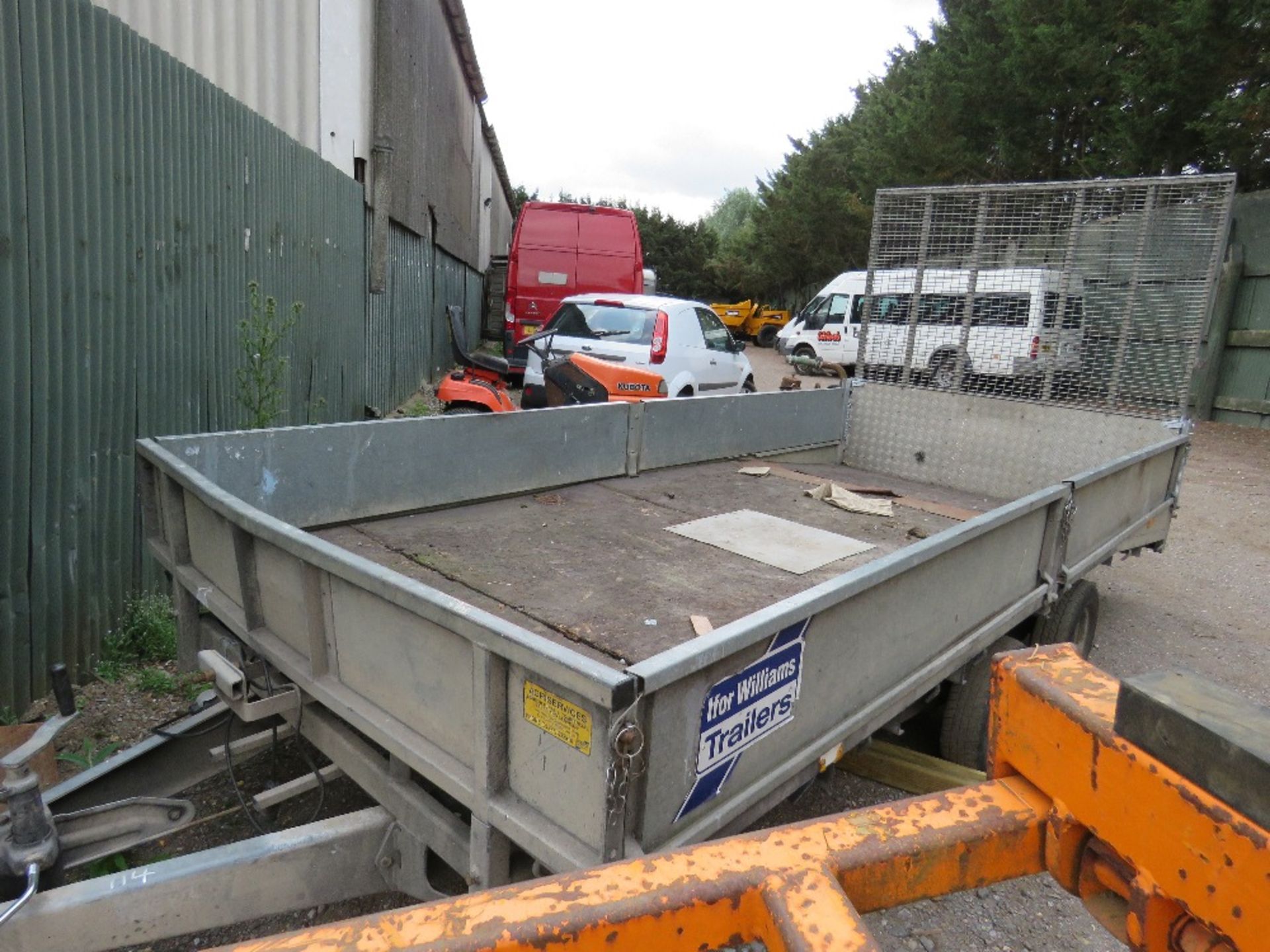 IFOR WILLIAMS TWIN AXEL, FULL WIDTH, RAMPED, BEAVERTAIL PLANT TRAILER, YEAR 2007, PR4EVIOUS LOCAL