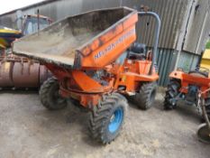 BENFORD 3 TONNE SWIVEL SKIP DUMPER, YEAR 2003 , DEUTZ ENGINE, APPROX 976 RECORDED HOURS, REG: