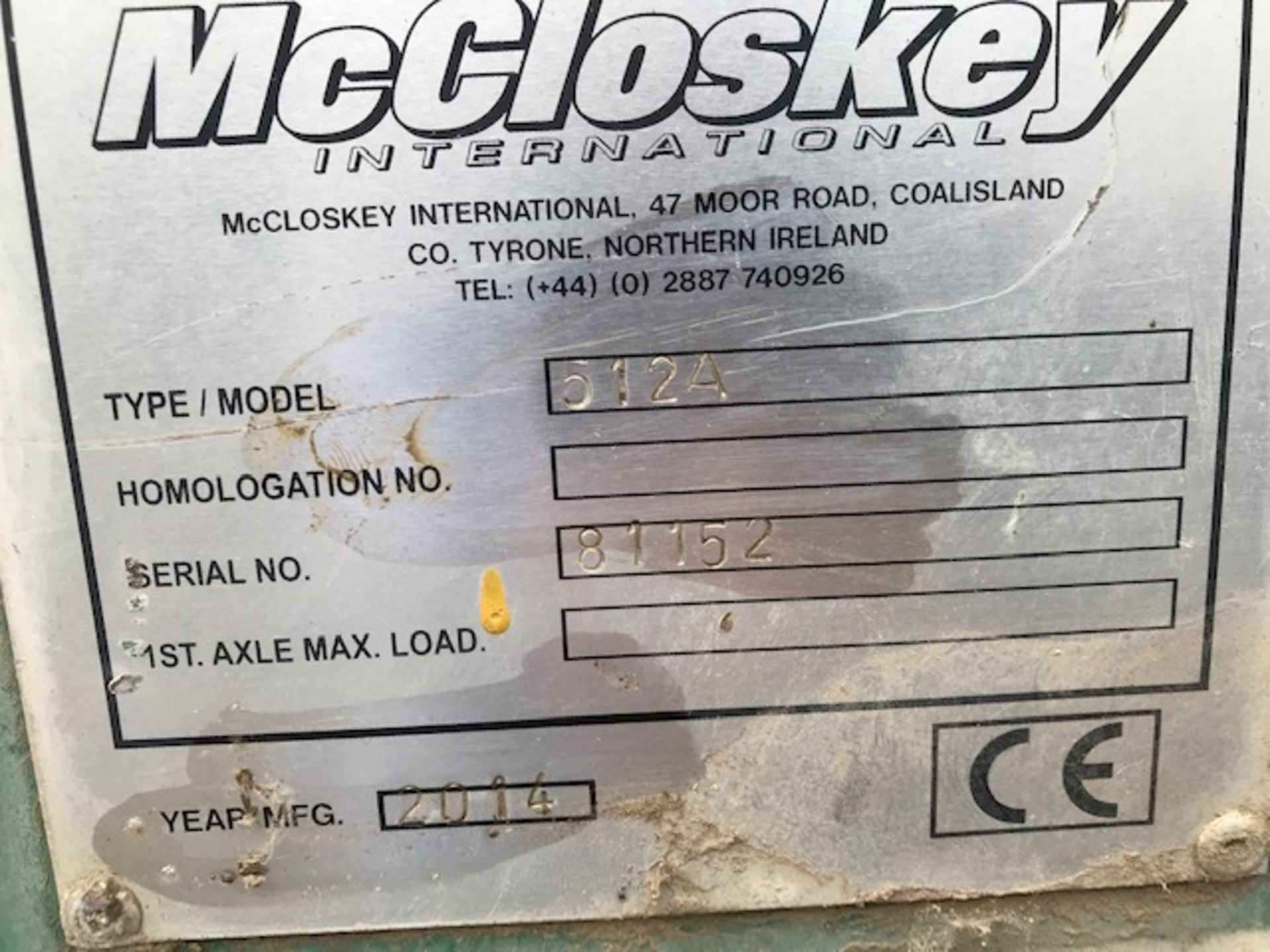 MC CLOSKEY 512A COMPACT SIZED TROMMEL SCREEN YEAR 2014 - Image 3 of 14