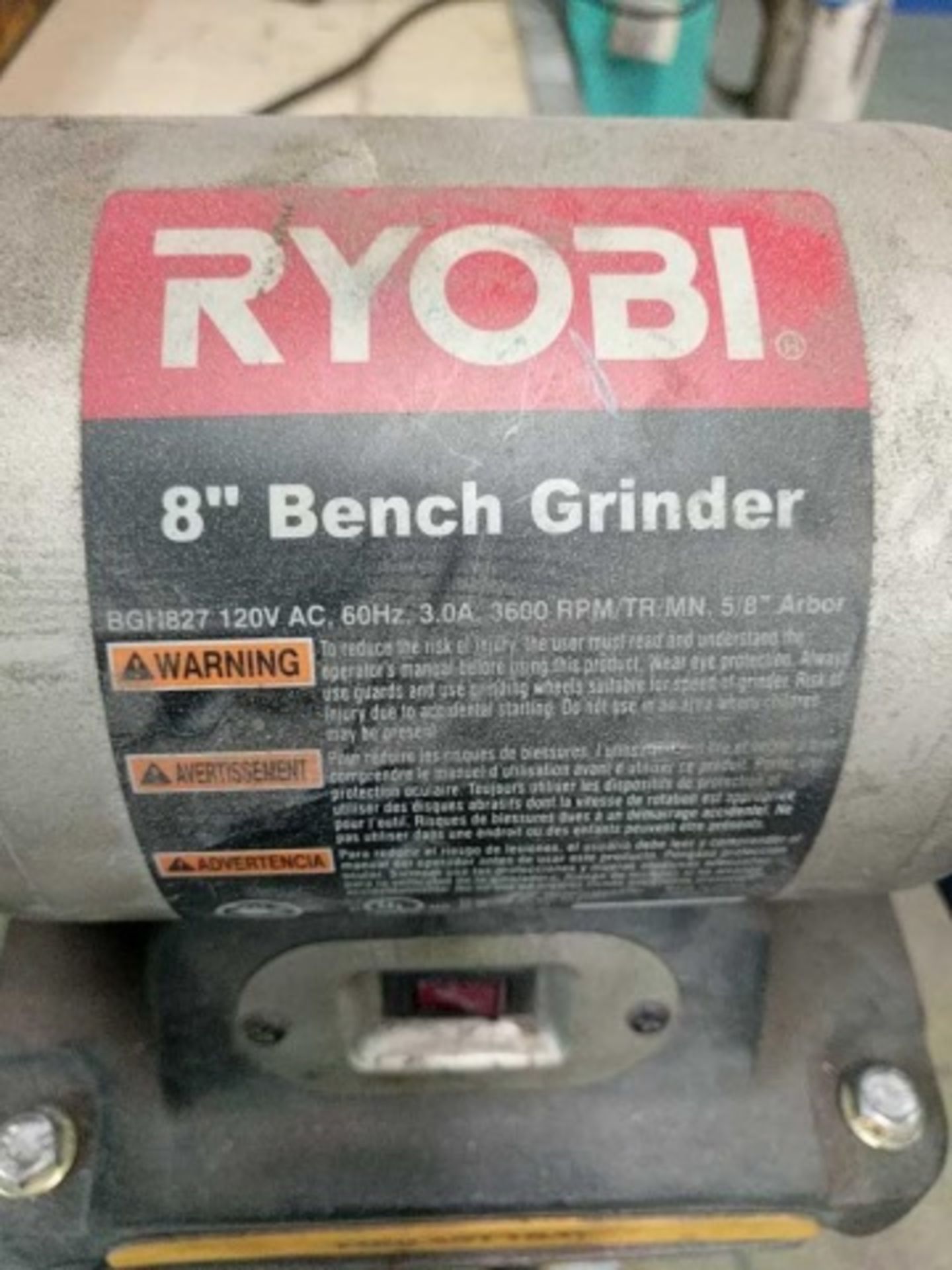 Ryobi 8" Double End Bench Grinder - Image 2 of 4