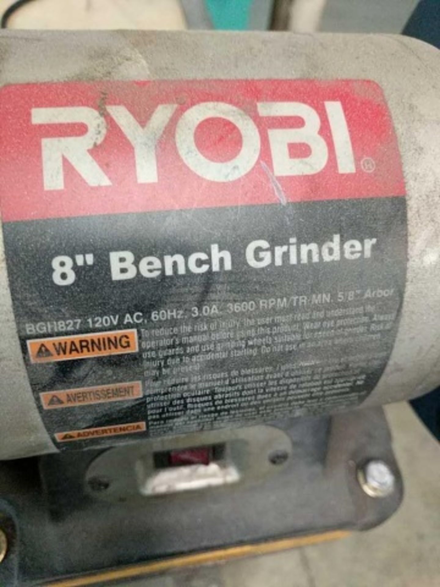 Ryobi 8" Double End Bench Grinder - Image 4 of 4