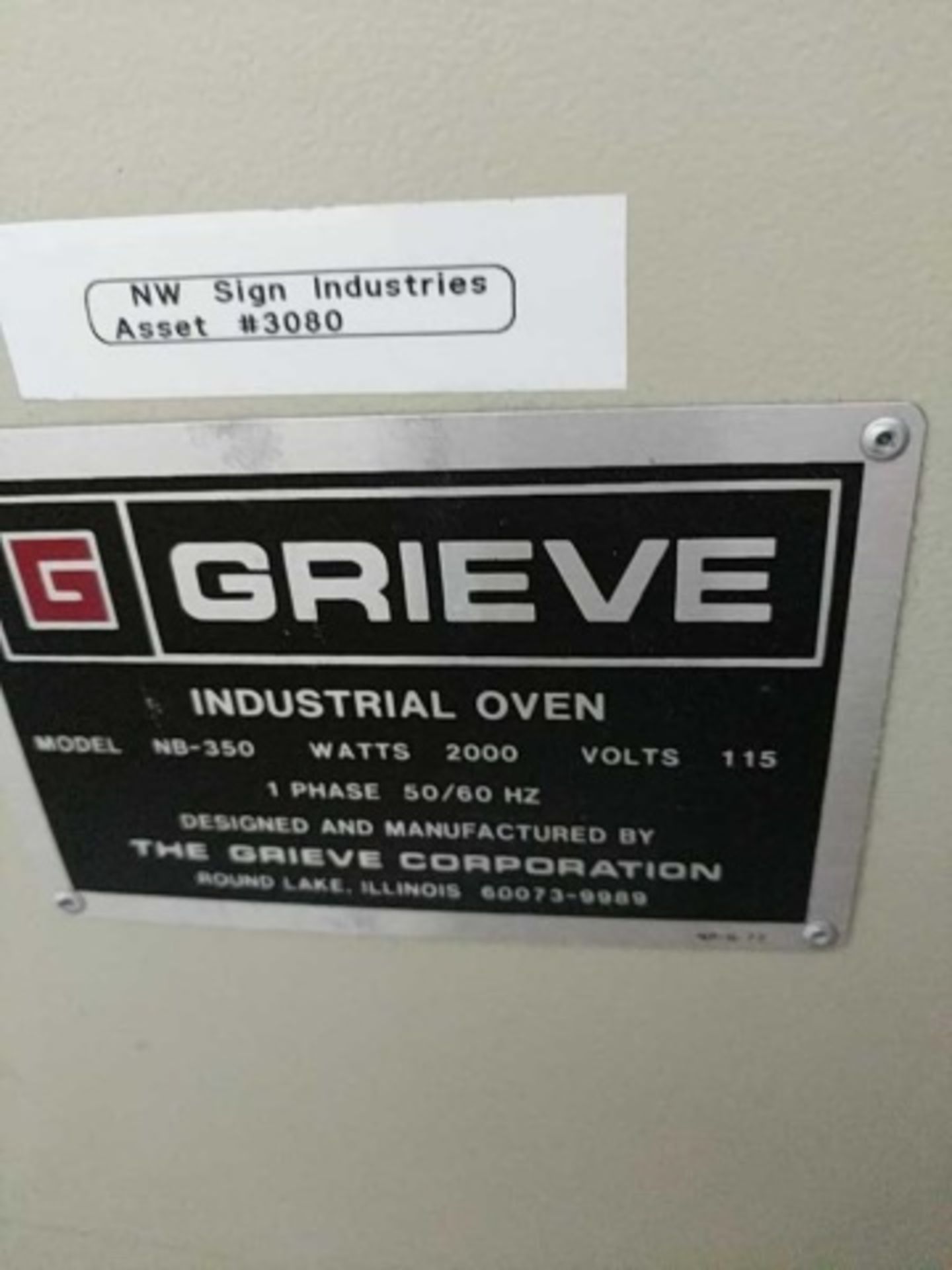 Grieve Nb-350 Industrial 2 Door Electric Oven