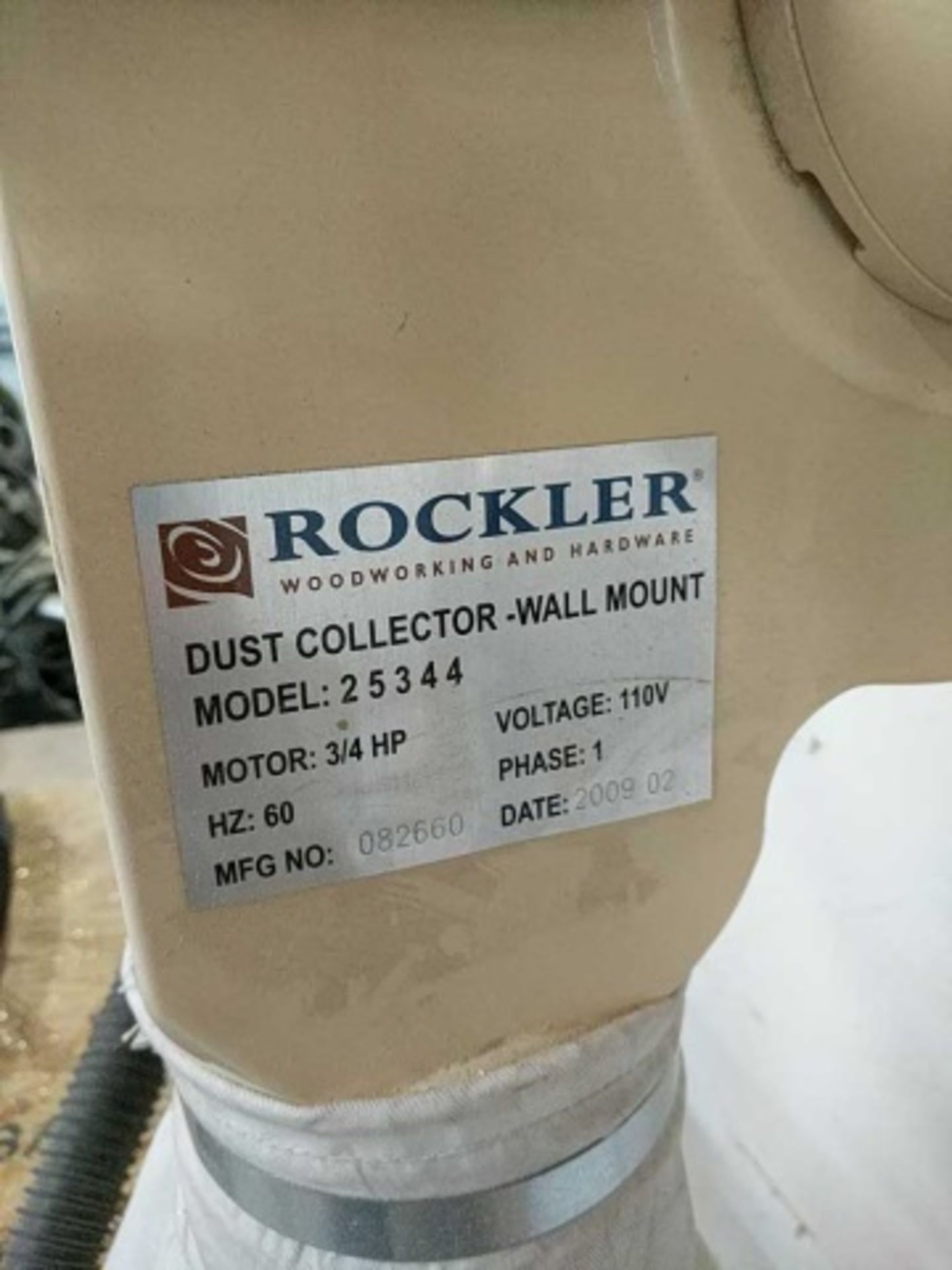 Rockler 25344 Dust Collector - Image 2 of 4