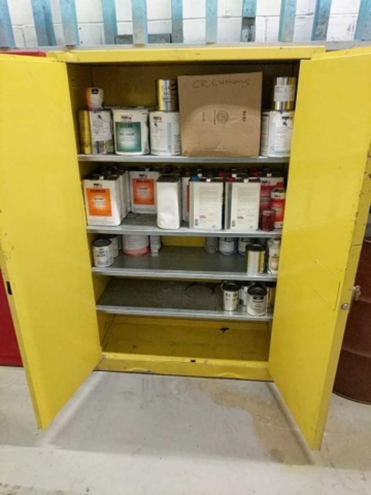 2 Door Paint/Ink Storage Cabinet - Image 2 of 2