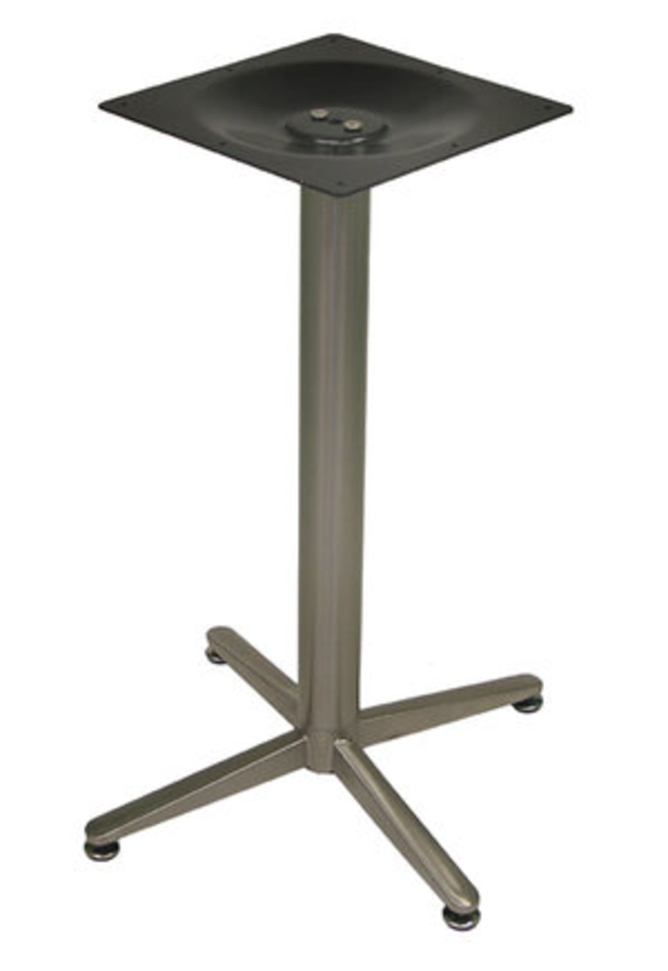 Amanda 4 Small Base and Columns - E-55-55. Type 201 Stainless Steel, base and column. Dimensions: