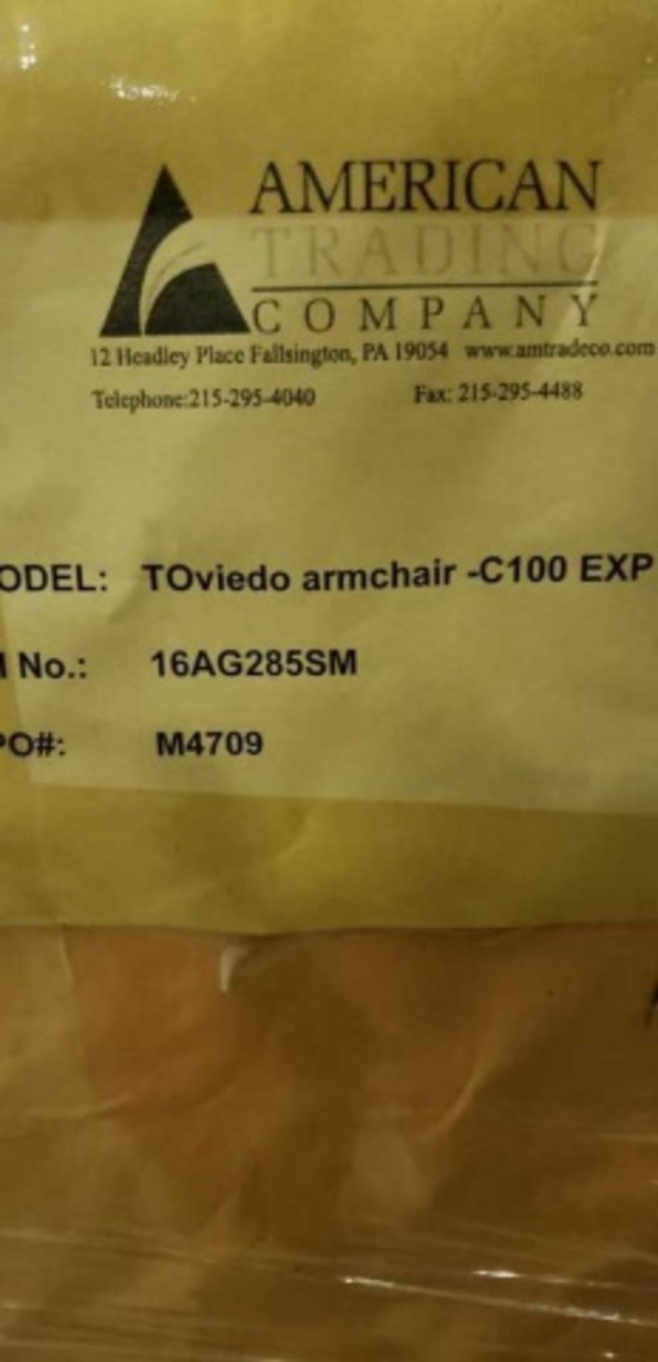 Oviedo Arm Chair - Expresso C100 ESP. Rectangular tube powdercoated aluminum frame, PE weave seat - Image 6 of 6
