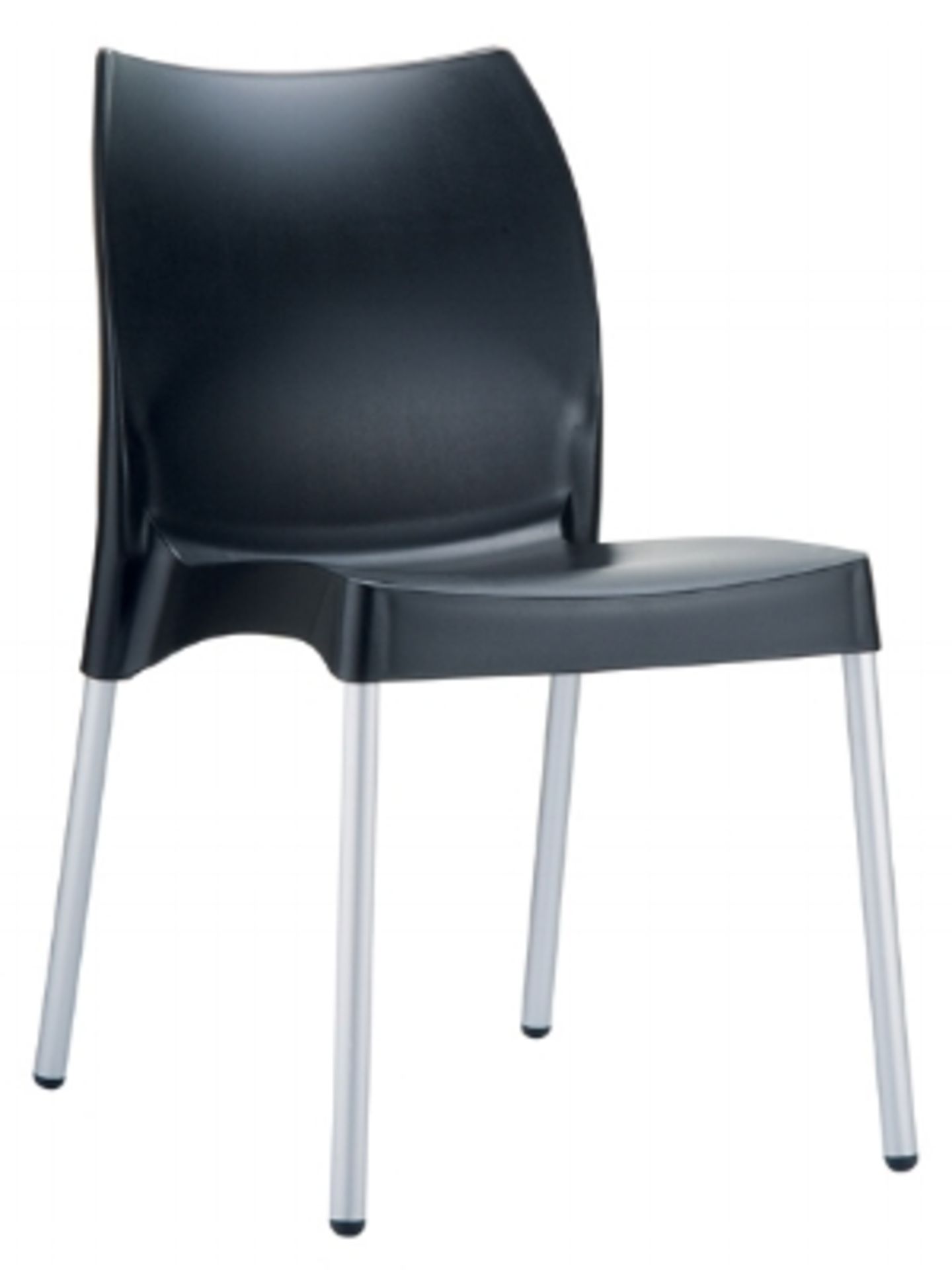 Domenica side chair - black, 2 boxes w/ 4 each, 8 total.