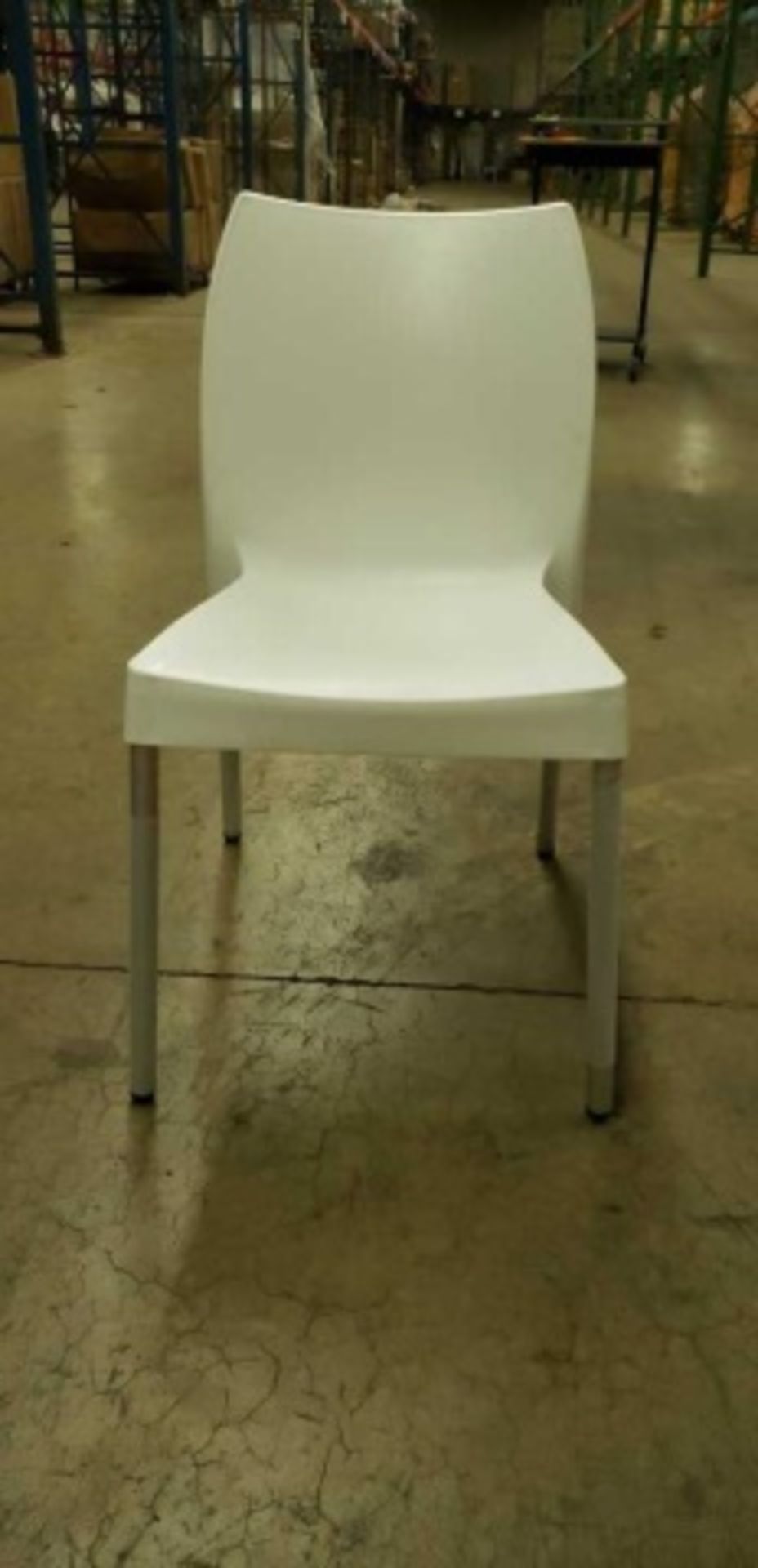 Domenica side chair - white, 2 boxes w/ 4 each, 8 total - Image 2 of 4