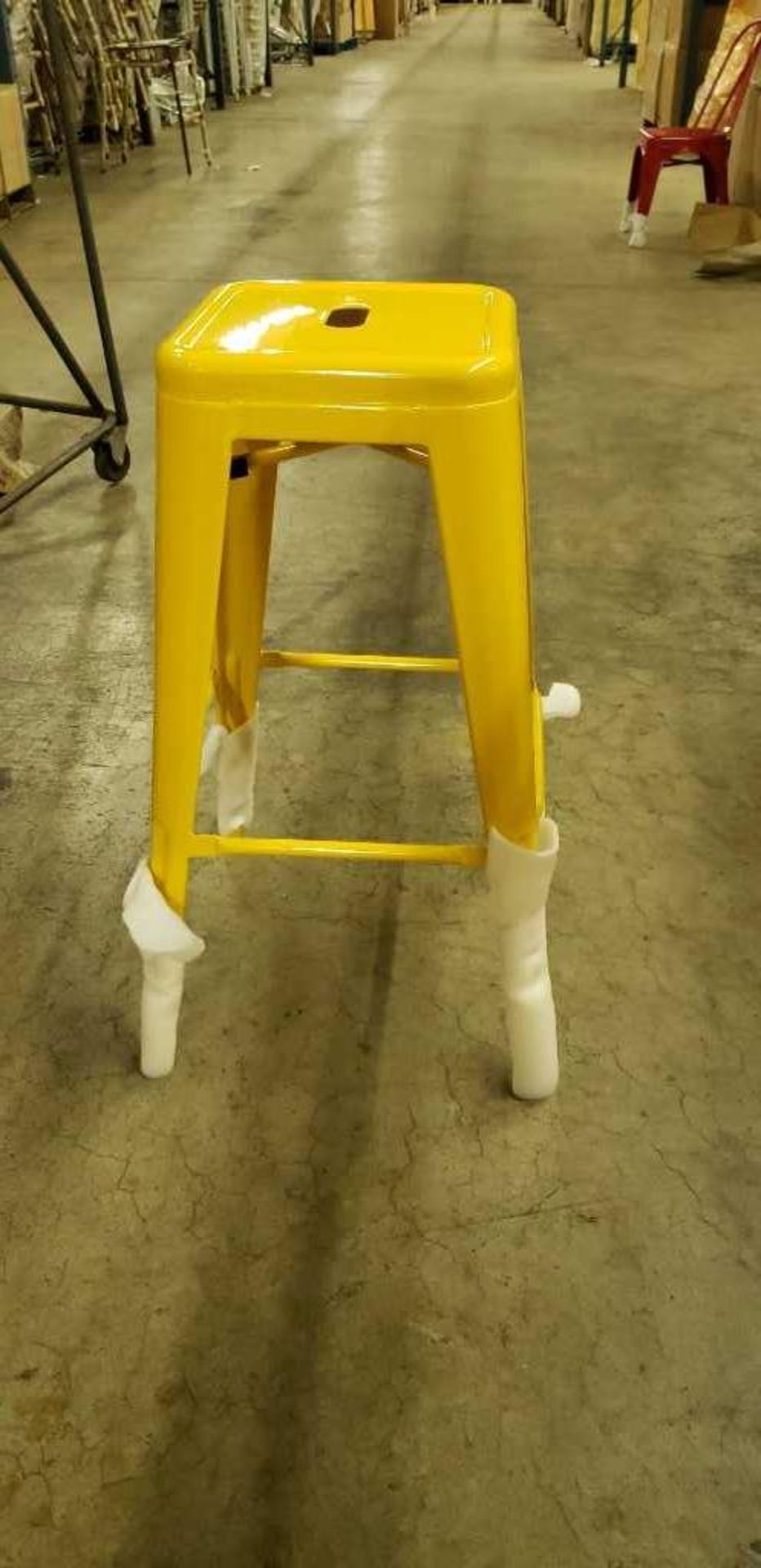 Manhattan Bar stool without back- Yellow, T-5046Y, 9 boxes with 4 each, 36 total - Image 2 of 4