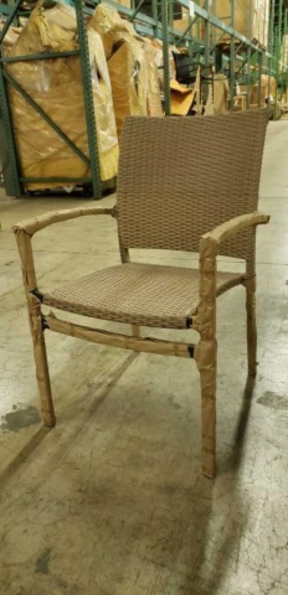 Oveido, arm chair - cappuccino, powder coated tubular heavyweight aluminum frame, 13 total - Image 3 of 4