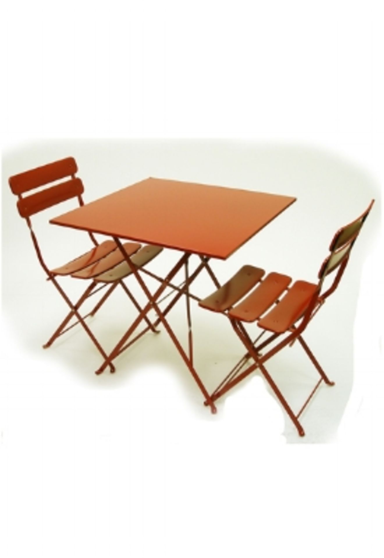 Jardin Rectangle Folding Table - STTA0009- R (red). ElectroZinc treated steel, powder coated. - Image 3 of 7