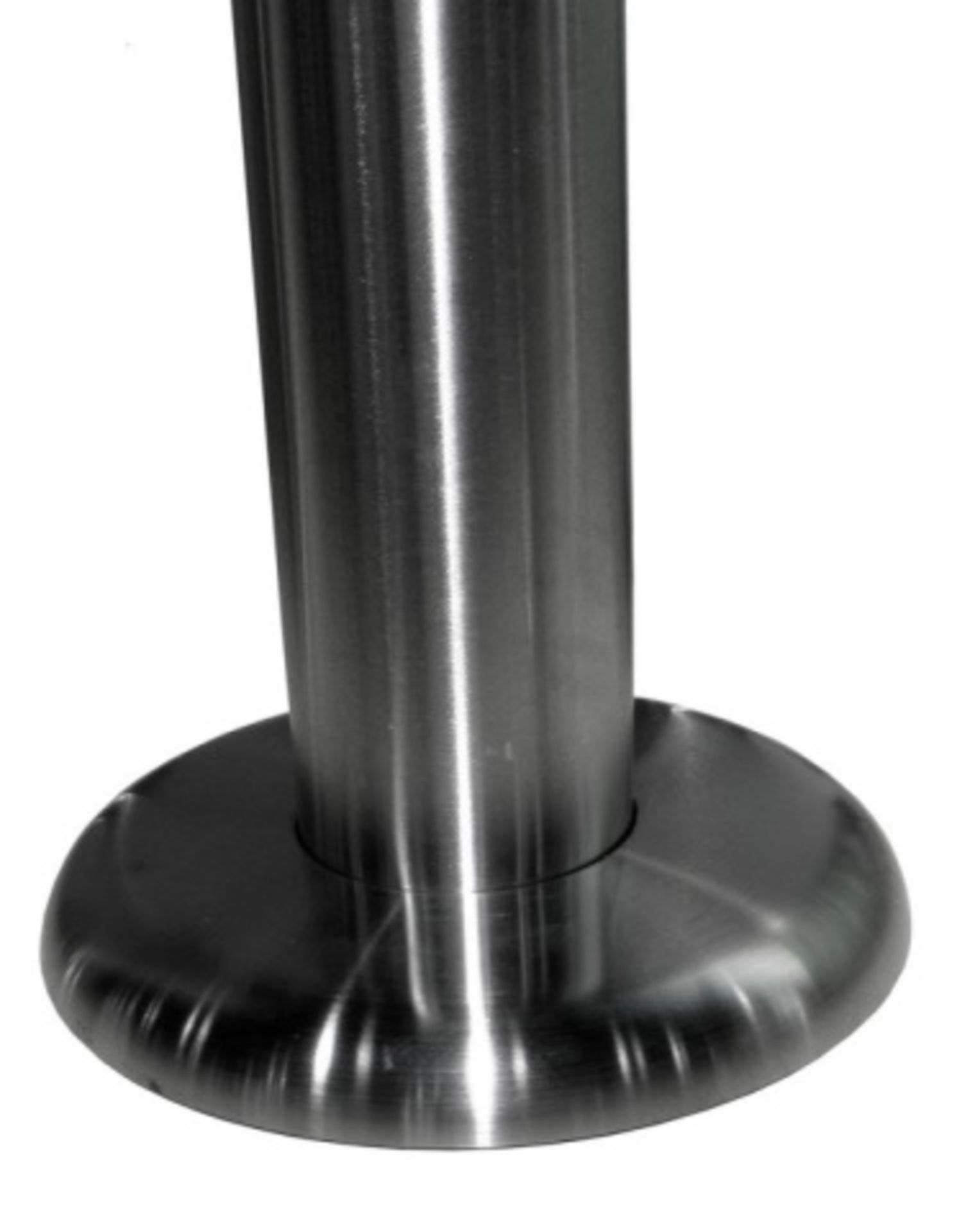 Futura Bolt Down 8" Base and Columns. Stainless Steel clad steel plate, stainless column.