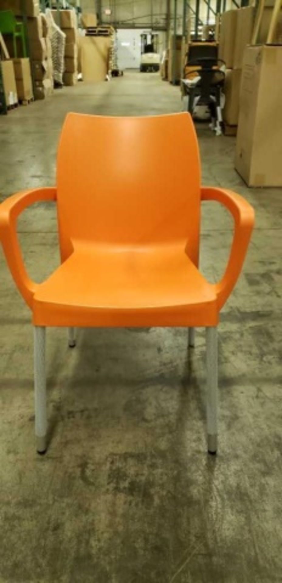 Domenica Arm Chair - orange, 16 boxes w/ 4 each, 64 total - Image 2 of 3