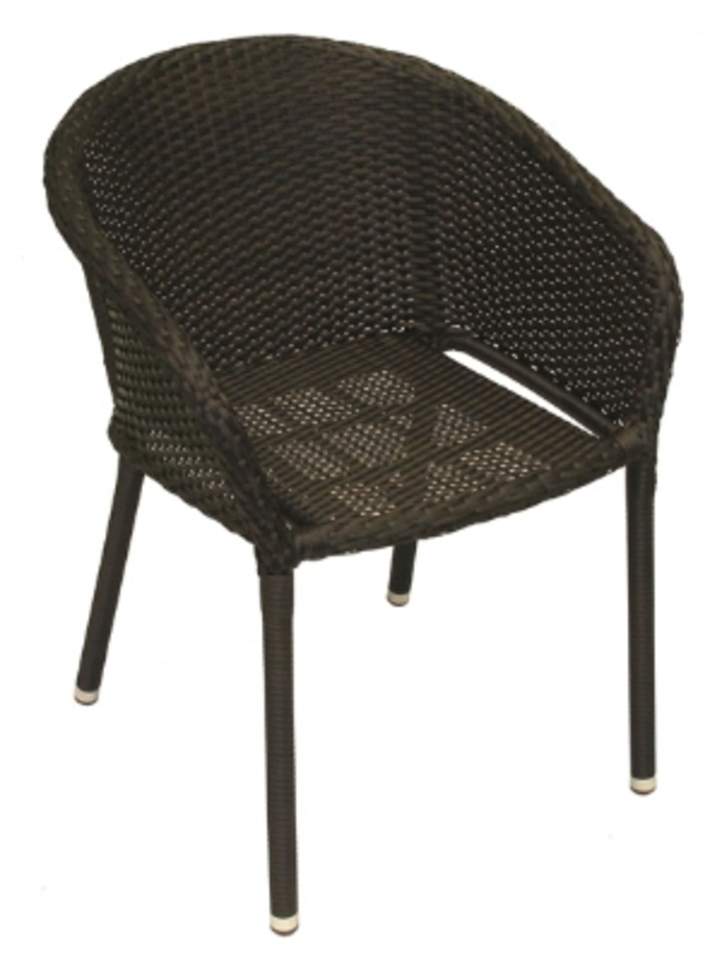 Fiji Standard Weave Chair, expresso nut brown, 1 stack, 7 total