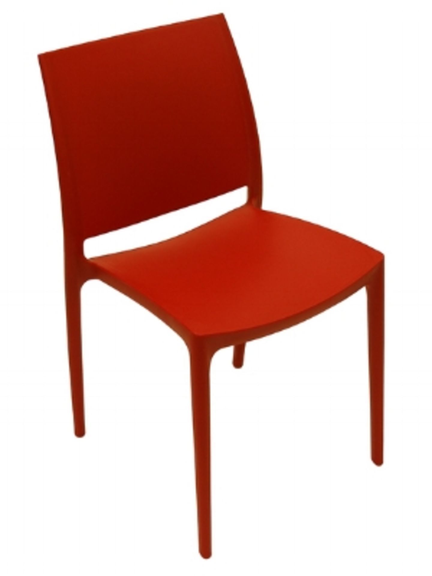 Martinique side chair - red, 8 boxes with 4 each, 32 total.