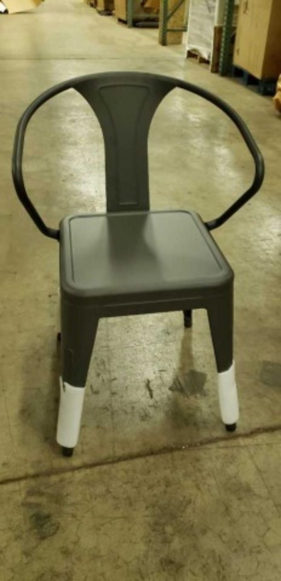 Manhattan Mid-Town Counter Chair - Grey T-5835. Powder Coated epoxy finish on e-coated steel, or - Image 2 of 5