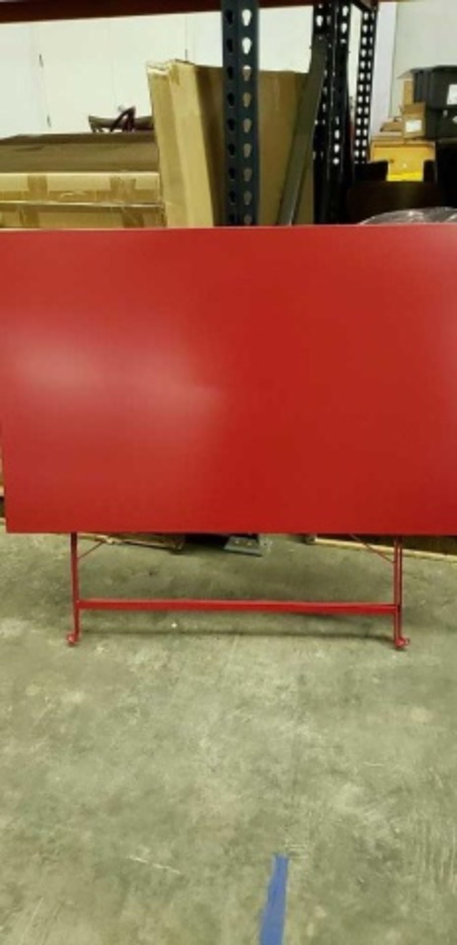 Jardin Rectangle Folding Table - STTA0009- R (red). ElectroZinc treated steel, powder coated. - Image 4 of 7