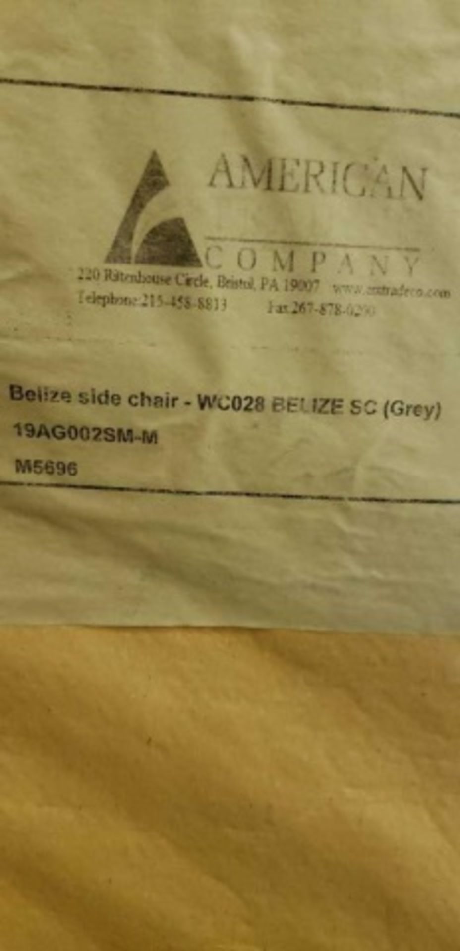 Belize Side Chair - Charcoal WC028. Tubular  aluminum brush finished with polyethelene weave  s&b, - Image 6 of 7