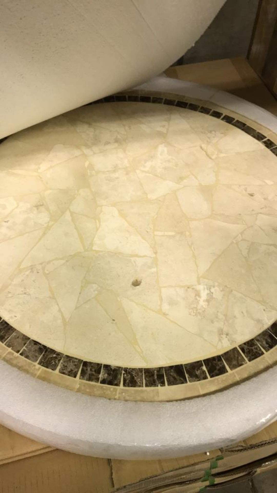 ATCOSTONE 36" Table Top Round Beige - 36 " round, Qty 10 - Image 3 of 3