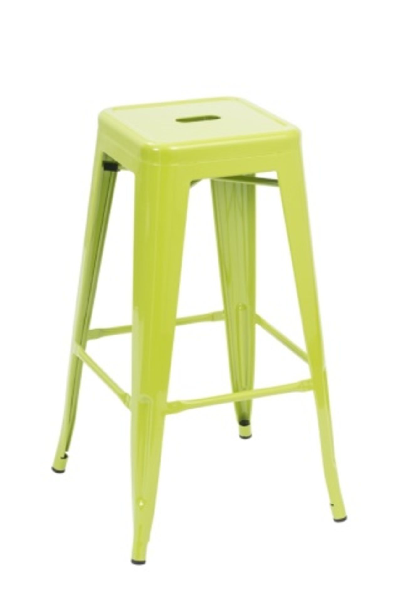 Manhattan Barstool - Green, Backless T - 5046. Powder Coated epoxy finish on e-coated steel.